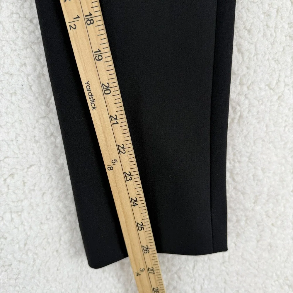 Kate Spade New York Pants‎ Womens 2 Black Elastic Waist Tapered Dress Trouser